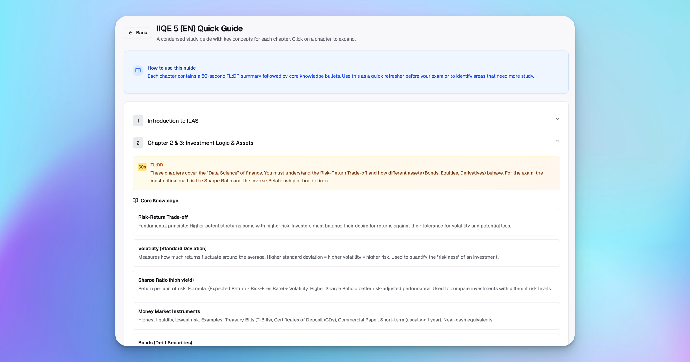 IIQE Paper 5 Quick Guide